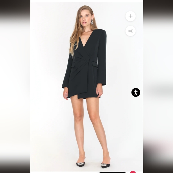 Adelyn Rae Stefani Asymmetrical Blazer Dress - Picture 11 of 11